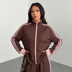 Ensemble 2 pièces unisexe Crescent Wear Premium en molleton gris uni délavé à l'acide avec strass, 100 % coton épais, style streetwear - Product Image 2