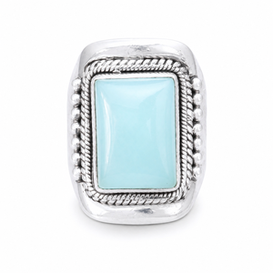 Pendentif en pierre précieuse d'aigue-marine naturelle, argent sterling 925 plaqué or rose jaune, bijoux faits à la main, cadeau, vente en gros, grande pierre, bague - Product Image 1