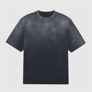 OEM 2026 Custom Print Acid Washed <b>T</b> Shirt Oversize Manufacturer Casual Vintage Heavyweight Cotton Acid Wash Sun Faded <b>T</b> Shirts - Product Image 5