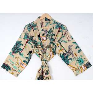 Ensemble de pyjama pour femme en coton 100% pur, élégant, luxueux, ample, imprimé numérique floral, style indien, pour demoiselle d'honneur, vente en gros - Product Image 2