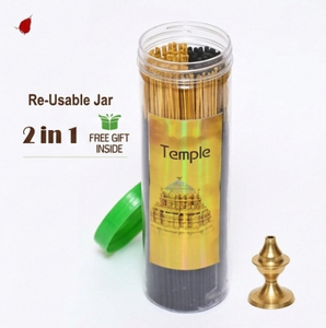 Bâtons d'encens écologiques biologiques faits à la main de qualité supérieure, parfumés au bambou, pour usage religieux indien, toutes saisons - Product Image 1