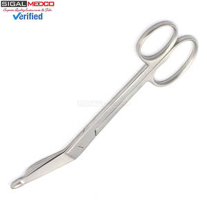 Ciseaux à pansements Lister de 8 pouces avec un grand anneau, en acier inoxydable, pour infirmières, médecins et usage médical d'urgence - Product Image 3