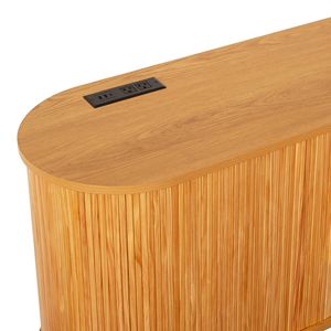 Fralimk moderno mobile a Buffet con credenza scanalata - Product Image 6