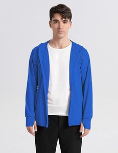 Sweat-shirt de sport pour homme à manches longues et demi-zip, haut de sport respirant pour le fitness, le jogging et la course à pied, compression, 100% polyester - Product Image 5