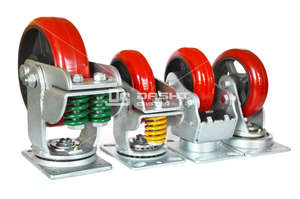 Vente d'usine Dashi Caster : Roue pivotante en polyuréthane robuste de 350 kg avec amortisseur à ressort - Product Image 5