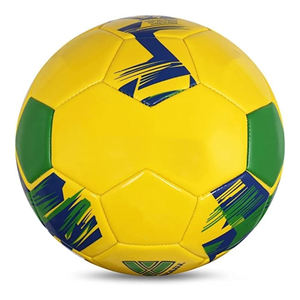 Ballons de football en vente flash, les moins chers, noirs/rouges/jaunes/blancs, cousus à la machine, ballons de football promotionnels, taille et logo personnalisés - Product Image 2