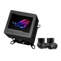 Bloc d'eau pour processeur ROG Ryujin III WB en cuivre avec écran LCD couleur intégré de 3,5 pouces, ventilateur VRM, roulement à billes Asetek 36dba 178