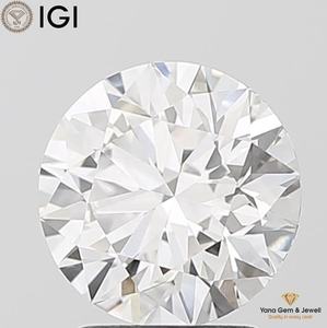 Diamante cultivado en laboratorio CVD de 4.50 quilates, color E, claridad VVS1, corte redondo de 10.64 mm, certificado por IGI para joyería premium. - Product Image 1