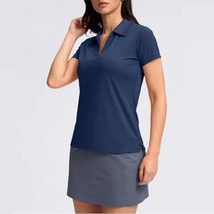 Nuevo Lanzamiento 2026: Polo de Verano para Mujer, Tallas Grandes, Manga Corta, Transpirable, Ecológico, de Secado Rápido, Poliéster/Algodón, Personalizable - Product Image 2