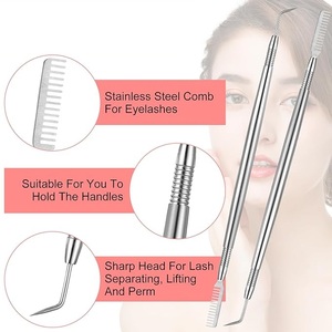 Herramienta para levantar pestañas, herramienta para cejas, varilla para levantar cejas, peine separador de pestañas, suministros para extensión de pestañas para mujeres - Product Image 5