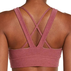 Womens Seamless <b>Racerback</b> Sports Bra Medium Support Solid Color Yoga Fitness Workout Activewear Breathable Stretch Athletic <b>Top</b> - Product Image 4