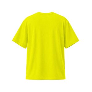T-shirt DropOver jaune néon pour homme, t-shirt surdimensionné en coton de qualité supérieure, col rond décontracté, manches courtes, coupe ample, streetwear, t-shirt basique - Product Image 6