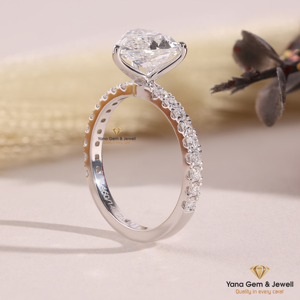 แหวนเพชรรูปหัวใจสวยงาม 14K ทองคำแท้ เพชร CVD ผลิตในห้องปฏิบัติการ 2.00 กะรัต รับรองโดย IGI สี E ความสะอาด VVS2 - Product Image 3