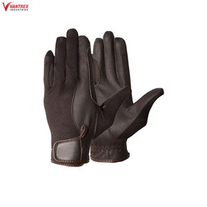 Gants d'équitation personnalisés avec logo, meilleure qualité, multifonctionnels, design à doigts complets, antidérapants, en polyester, fermeture à enfiler - Product Image 5