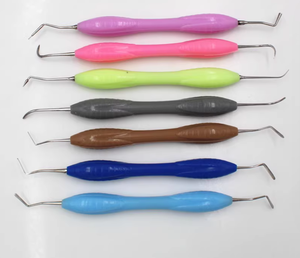 Kit d'instruments en résine composite dentaire avec manche coloré, outils de remplissage pour procédures de restauration et usage dentaire professionnel - Product Image 4