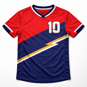 Uniforme de Fútbol Personalizado para Clubes y Equipos - Secado Rápido, Transpirable, Tela 100% Poliéster con Nombre y Número del Jugador Sublimados - Product Image 5