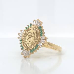 Anillo Escolar BOJ 086, Anillo Universitario y de Colegio, Anillo de Graduación para Mujer, Anillo Personalizado con Año de Graduación, Anillo en Oferta a Bajo Precio - Product Image 3