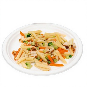 Assiettes en bagasse de 12 pouces, style luxe et écologiques, pour les fêtes de fiançailles et les dîners de répétition - Product Image 5