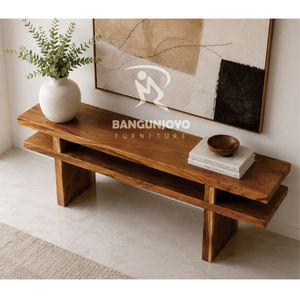 Table console en bois de Suar/Monkeypod |   Évier Royal Minimaliste de Luxe pour Salon - Product Image 3