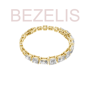 Bracelet tennis éblouissant en diamants synthétiques, or rose 14 carats, finition polie, pièce maîtresse de glamour ultime pour elle - Product Image 2