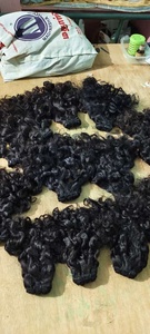 Extensions capillaires indiennes Remy longues et bouclées pour femmes, finition brillante, double trame, sans traitement chimique, sans permanente, toutes utilisations possibles - Product Image 5