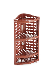 Corner Wall Mounted Bathroom Shelf 4 Tier Plastic <b>Storage</b> Rack Waterproof Minimalist Design for <b>Shower</b> Organizing - Product Image 2