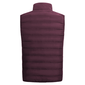 Chaleco Acolchado Brillante Sin Mangas para Invierno, MOQ Bajo, con Logotipo Personalizado, Chalecos de Burbuja para Hombre con Cuello Alto - Product Image 2