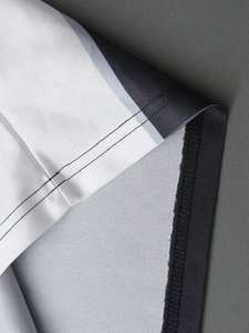 Jersey de Fútbol Americano Negro Brillante de Poliéster, Estilo Vintage, Holgado, Transpirable, Informal, Deportivo, de Marca, en Tendencia - Product Image 5