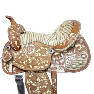 Selle de haute qualité Selle exclusive de haute qualité pour chevaux Produits de courses de chevaux anglais de l'Inde Arrivée fraîche - Product Image 1
