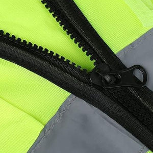 Chaleco de Seguridad Reflectante de Alta Visibilidad ANSI Clase 1, Impermeable, con Logotipo Personalizado, Diseño Cruzado en la Espalda, con Luz LED Intermitente, Ropa de Trabajo de Seguridad Vial - Product Image 4