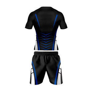 Tenue de combat MMA personnalisée pour hommes : Rashguard et short sur mesure en tissu respirant et extensible pour Jiu-Jitsu et Kickboxing - Product Image 6