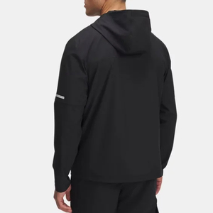 Veste coupe-vent pour homme personnalisée, très vendue, de haute qualité, imperméable, en toile, avec capuche, pour la course à pied et l'entraînement en hiver - Product Image 5