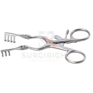 Retractor Manual Beckman de Alta Gama, Autoretráctil, con Dientes Articulados, Puntas Afiladas y Obtusas, de Acero Inoxidable, Certificado CE, 1 Año de Garantía - Product Image 6