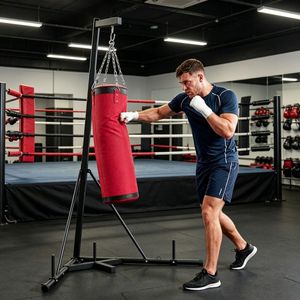 Supporto per Sacco da Boxe Muay Thai MMA con Sacco Riempibile in Sabbia o Acqua in Pelle e PVC per Allenamento Fitness e Kickboxing - Product Image 1