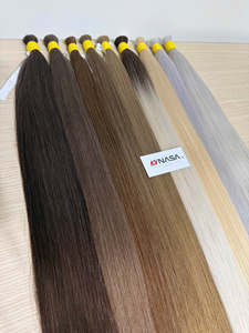 Precio de Fábrica Cabello Humano Virgen 100% de Alta Calidad 60cm a Granel de un Solo Donante Vietnamita NASA HAIR VIETNAM Super Doble - Product Image 5