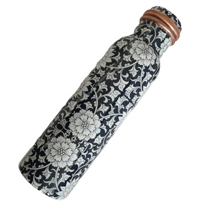 New Arrival Copper <b>Bottles</b> with <b>customised</b> size and print made of Pure Copper for safe drinking use from India - Product Image 1