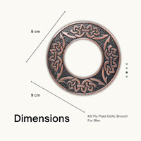 Élégante broche écossaise à motif écossais, design nœud celtique, authentique épingle et broches pour kilt écossais pour hommes et femmes