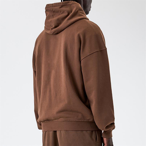 Sudadera con Capucha para Hombre, Estilo Drop Shoulder, Invierno, Logotipo Personalizable, Impresión Digital a Color, 100% Algodón, Transpirable, Diseño con Bolsillos, Cordón Ajustable - Product Image 4