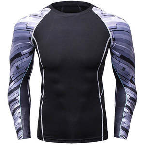 Custom Compression Long Sleeve Rash Guard for Men – MMA-Inspired <b>Performance</b> <b>Wear</b> - Product Image 5