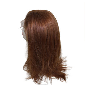 Perruque en cheveux humains blonds en gros, base en soie, 100 % naturelle, style Deep Wave, dentelle transparente, couleur du Vietnam - Product Image 6