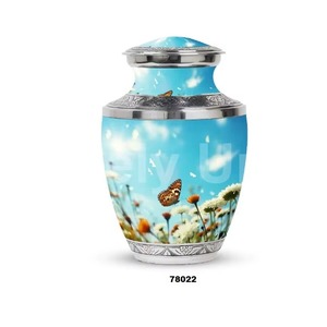 Urne funéraire pour cendres de crémation « Ne me quitte pas », conteneur commémoratif floral, souvenir élégant et durable de qualité supérieure pour la commémoration - Product Image 6