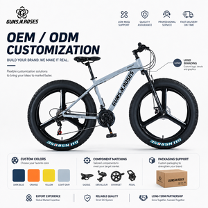 Vélo de montagne à pneus larges de 26 pouces, cadre en alliage d'aluminium, 27 vitesses, vélo <span class=keywords><strong>VTT</strong></span> avec roues à 3 rayons, fournisseur OEM ODM - Product Image 5