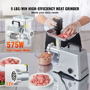 Tritacarne Industriale 575W (800W MAX) con Capacità 5 Libbre/Minuto, Lama per Insaccare e Piastra di Macinazione Manuale - Product Image 2