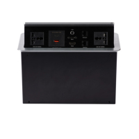 Tomada de Mesa Retrátil CE com Saída de Energia EU Oculta, Manual, em Liga de Zinco, Aprovada pela CE para Casa, Escritório, Cozinha, Hotel e Móveis Domésticos