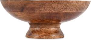 Bol de service rond en bois de manguier pour fruits, plateau à dessert, plat de cuisine - Product Image 2