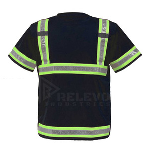 เสื้อยืดแบบสะท้อนแสง Relevo รุ่นใหม่สำหรับผู้ชาย แขนสั้น เหมาะสำหรับงานก่อสร้าง ระบายอากาศได้ดี เสื้อนิรภัย - Product Image 2