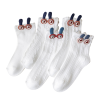 Chaussettes courtes en coton pour femmes, motif animaux mignons, respirantes et douces, pour usage quotidien, vente en gros