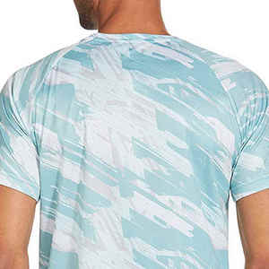เสื้อยืดซับลิเมชั่นแบบกำหนดเองสำหรับผู้ชาย พิมพ์ลายซับลิเมชั่นเต็มตัวบนผ้าฝ้ายฟลีซ 100% แห้งเร็ว ระบายอากาศได้ดี เป็นมิตรกับสิ่งแวดล้อม - Product Image 6