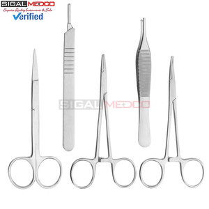 High-Quality Stainless Steel Suture <b>Practice</b> Kit Surgical Suturing Needle Holders Forceps Scissors <b>Pads</b> Kit Medic Instruments - Product Image 4