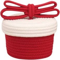 Organisateur de vêtements pliable, empilable, 100% coton, écologique, durable, léger, panier de rangement portable